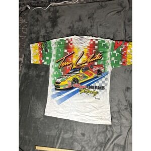 Nascar Terry Labonte T-Shirt Adult XL Kelloggs Corn Flakes AOP Vintage 90s USA
